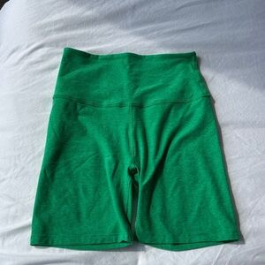 Beyond Yoga Green Bike Shorts